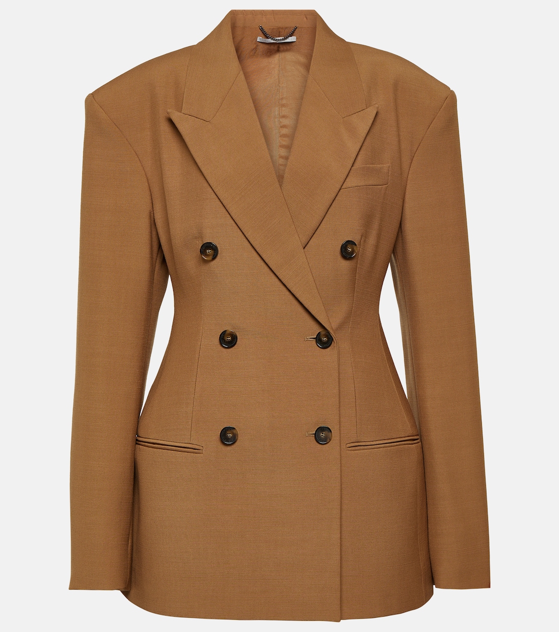 Шерстяной пиджак Stella Mccartney, коричневый