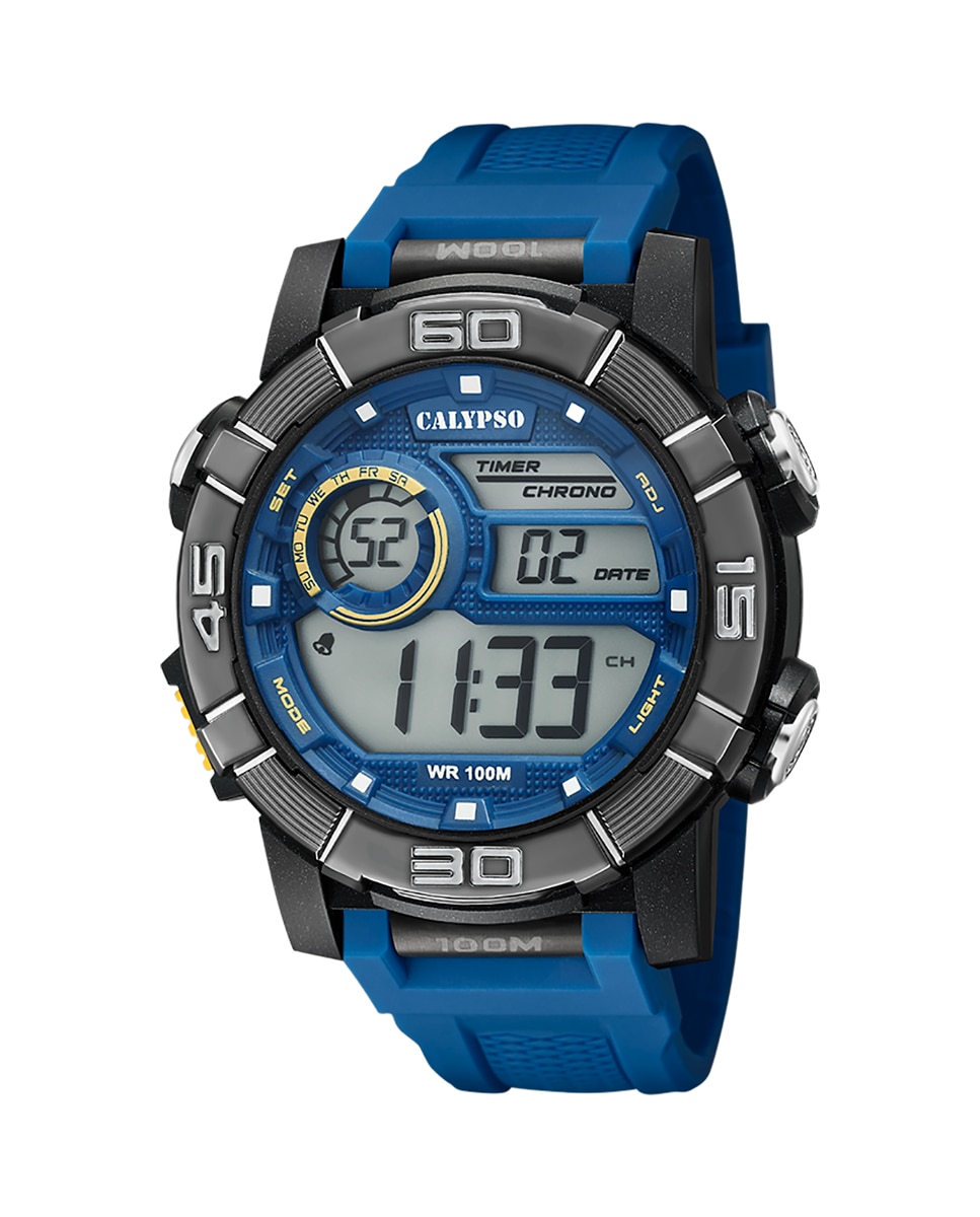 K5818/2 X-trem синие резиновые мужские часы Calypso, синий цена и фото