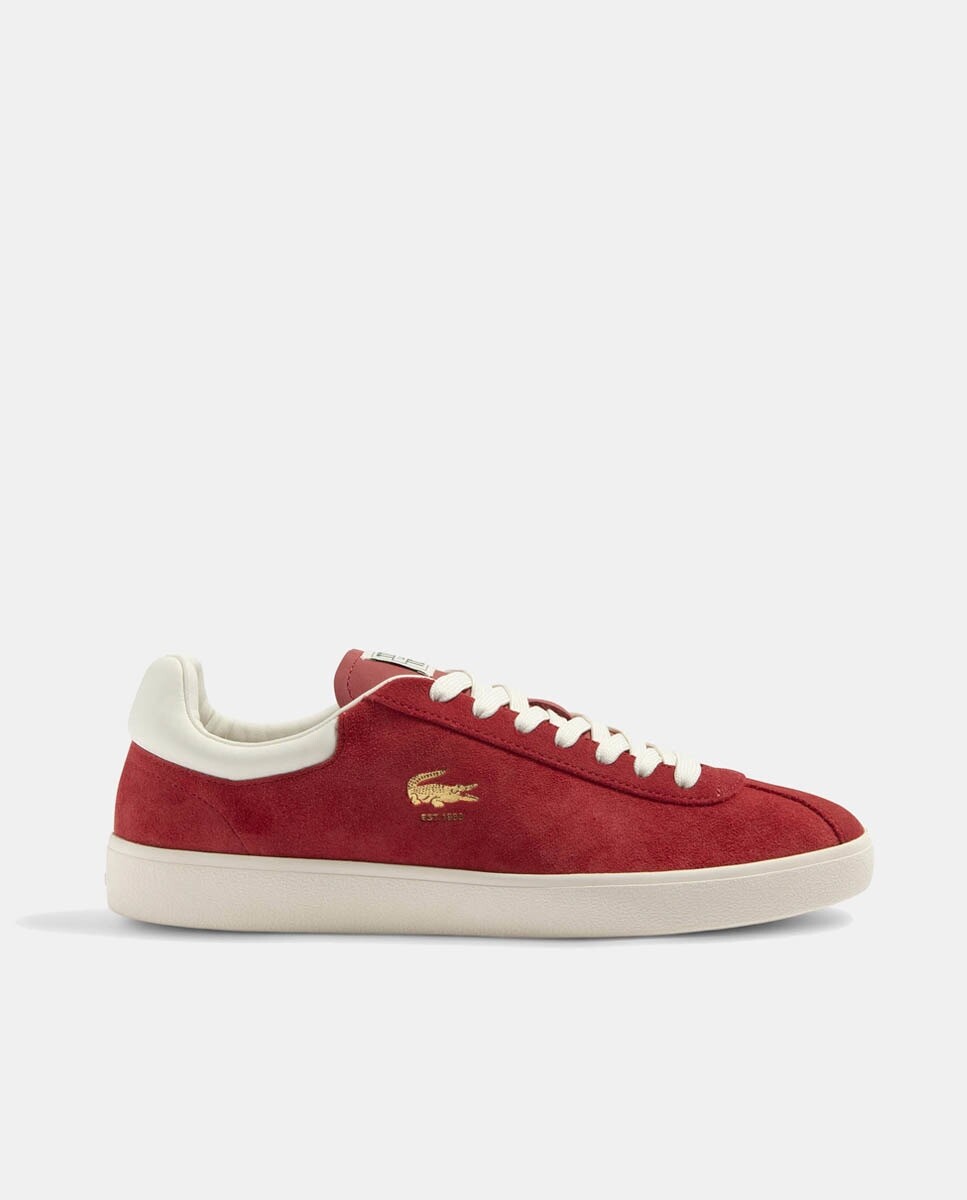 

Мужские кроссовки Baseshot из премиальной замши Lacoste, красный