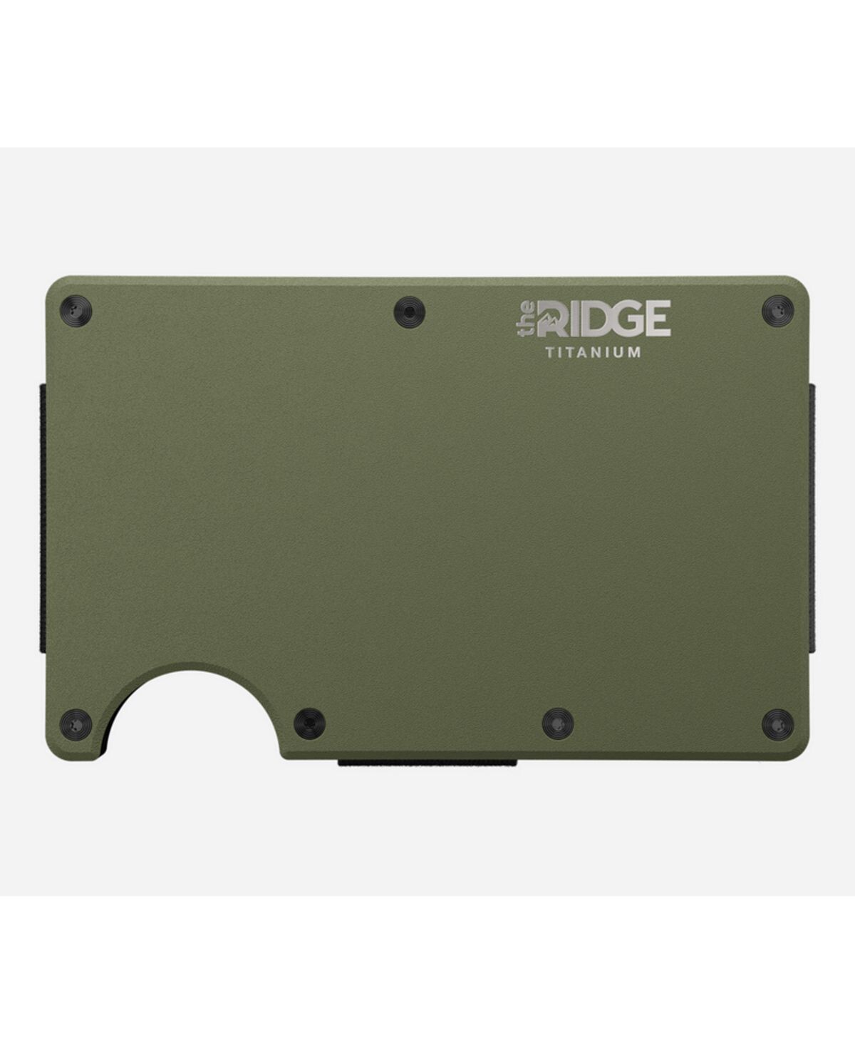 

Titanium Matte Olive: кошелек с ремешком для денег The Ridge