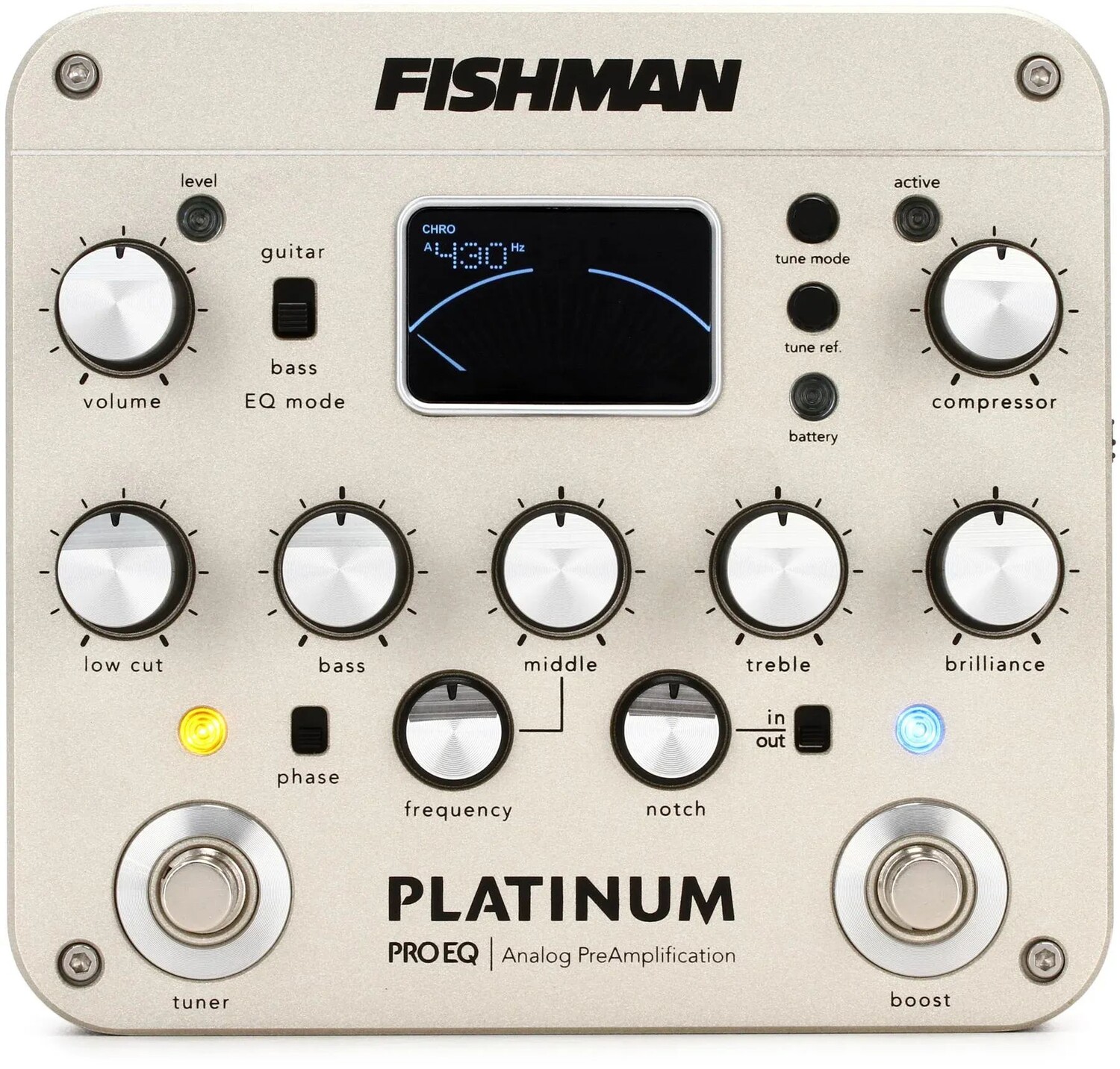 

Педаль аналогового предусилителя Fishman Platinum Pro EQ/DI