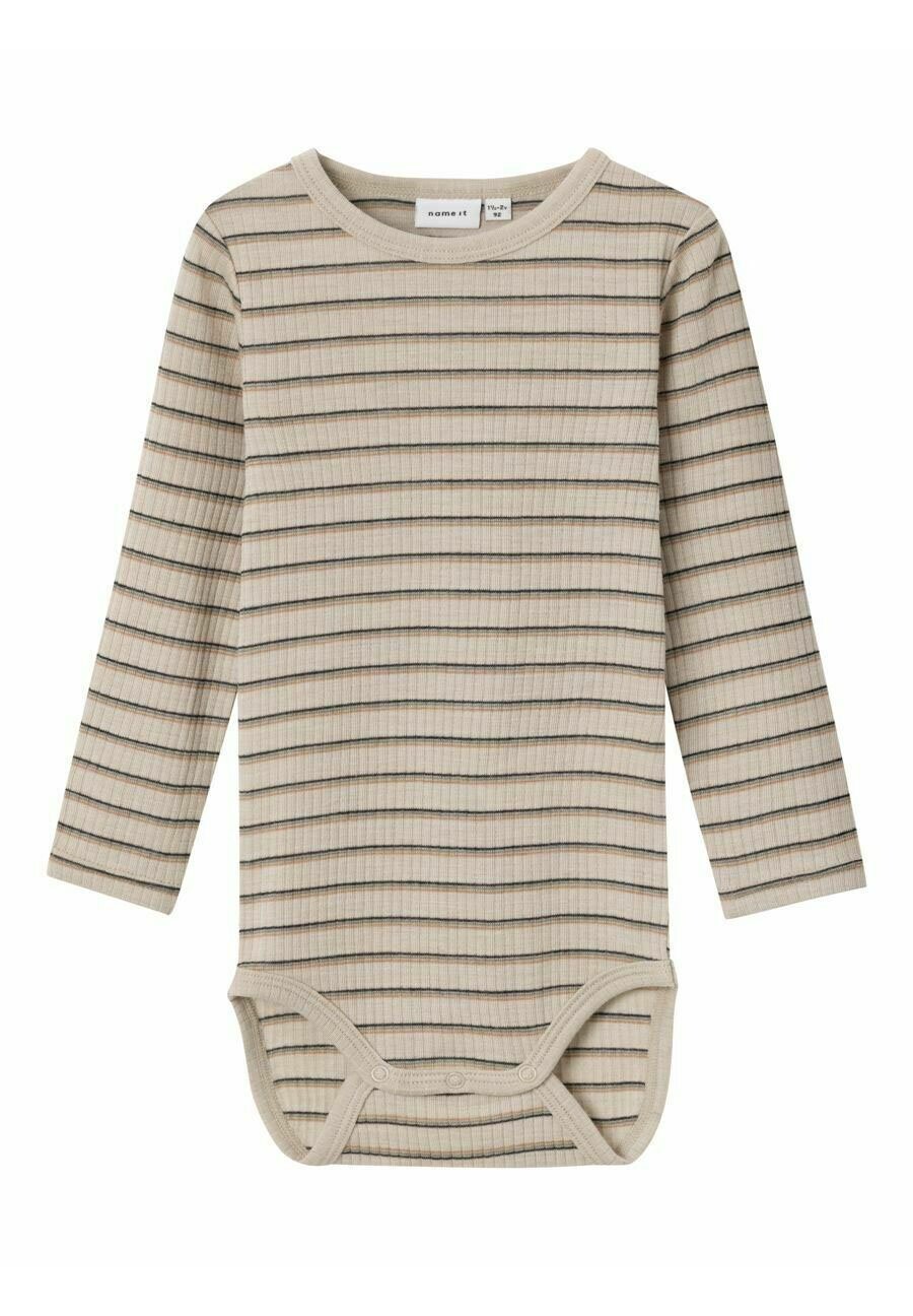 

Боди STRAMPLER MERINO-WOLLMIX Name it, цвет white pepper
