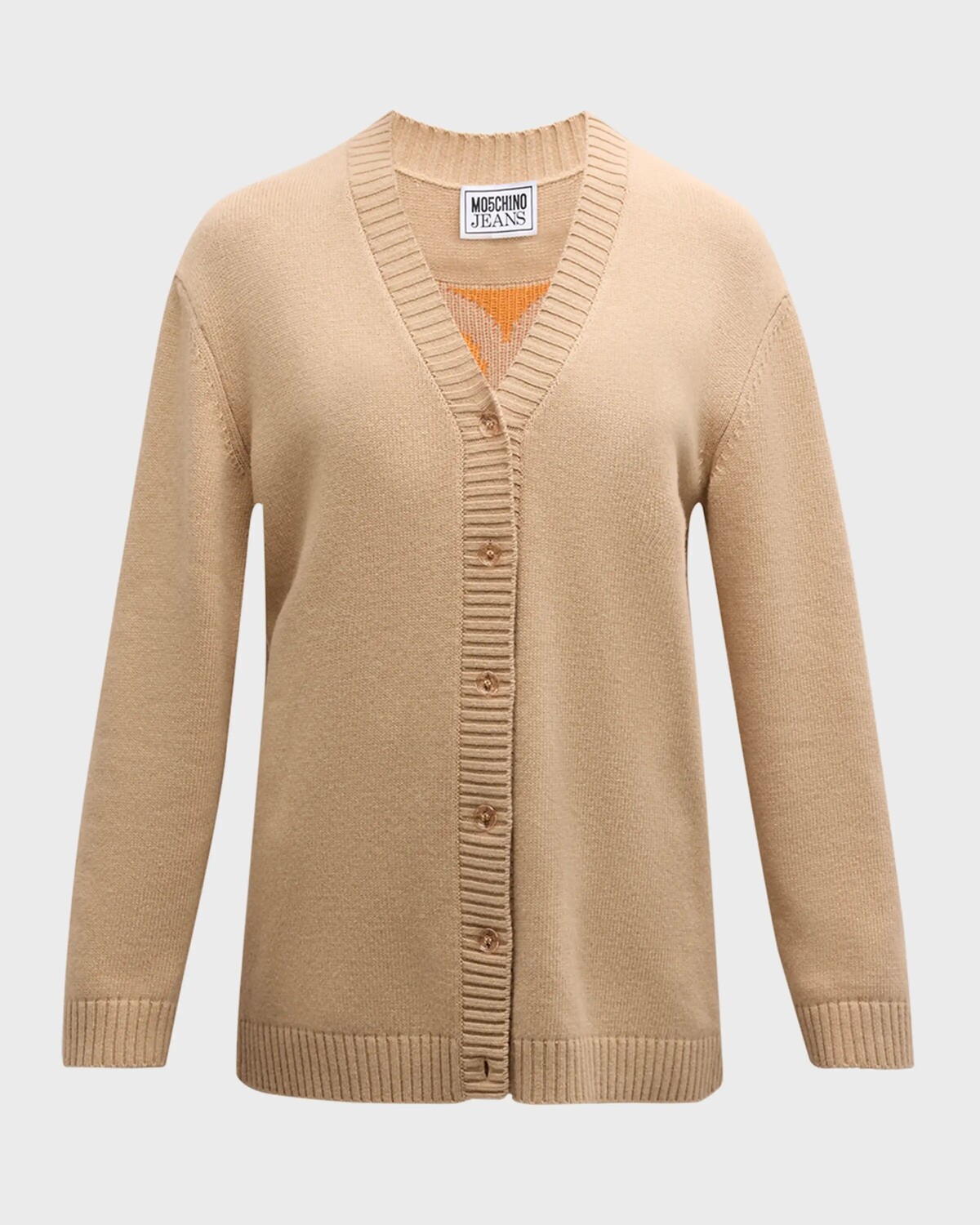 

Кашемировый кардиган Moschino Jeans, цвет Multi Beige