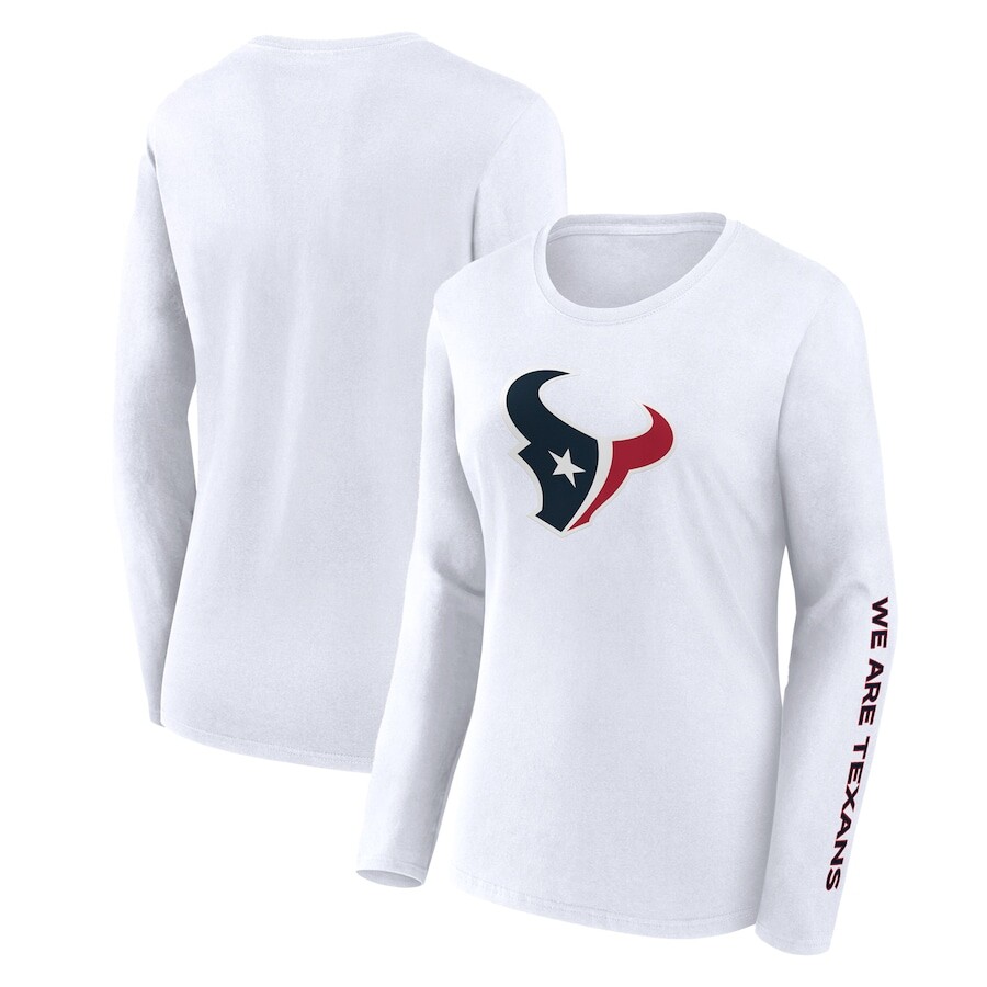 

Футболка с длинным рукавом Fanatics Branded Houston Texans, белый