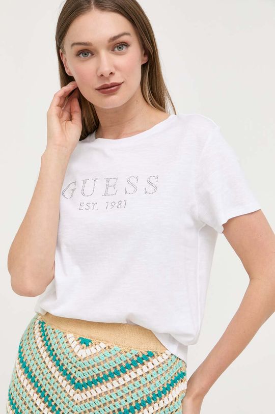 

Футболка из хлопка Guess, белый