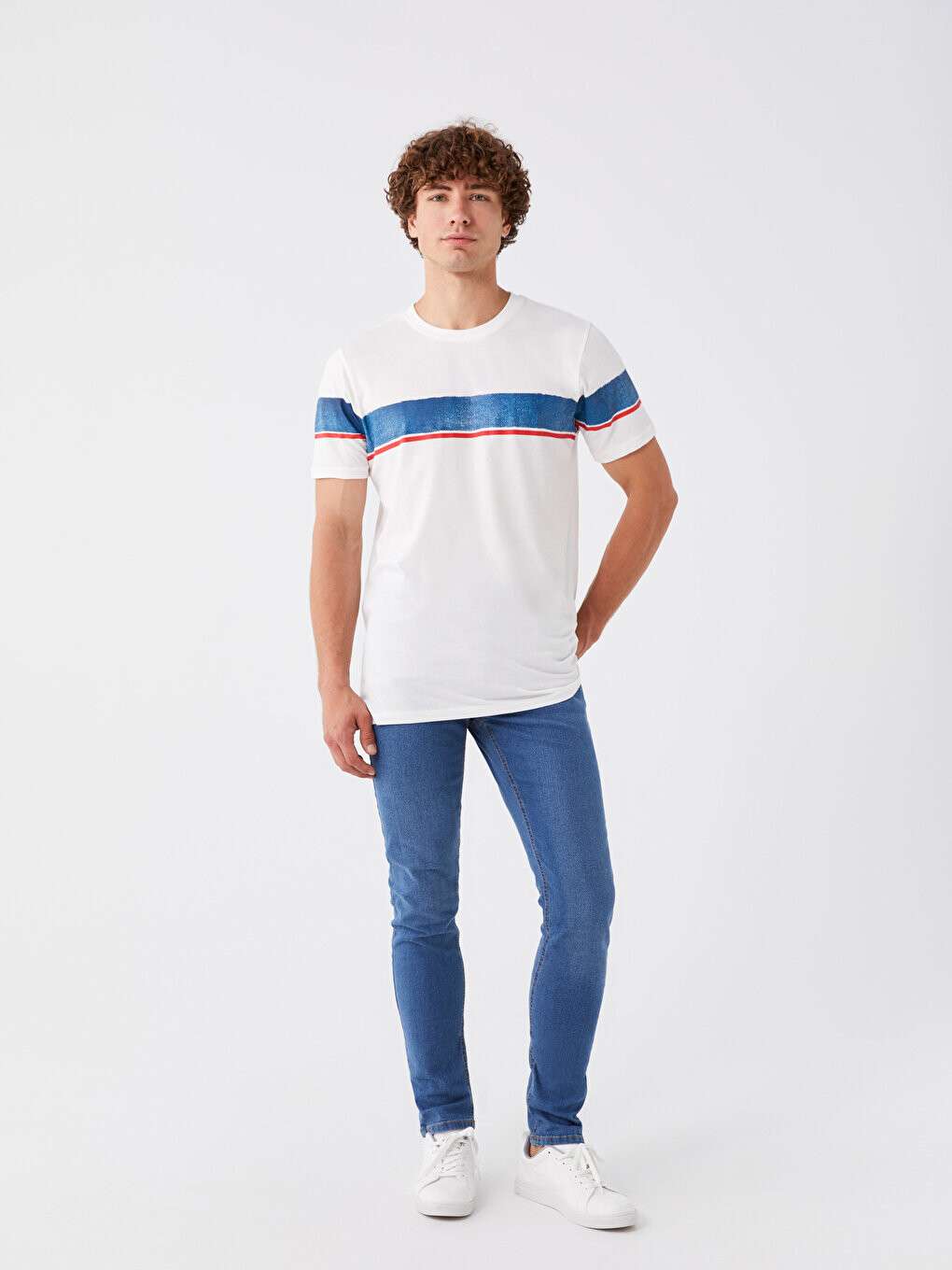 

Мужские джинсовые брюки скинни 760 LCW Jeans, среднее индиго родео