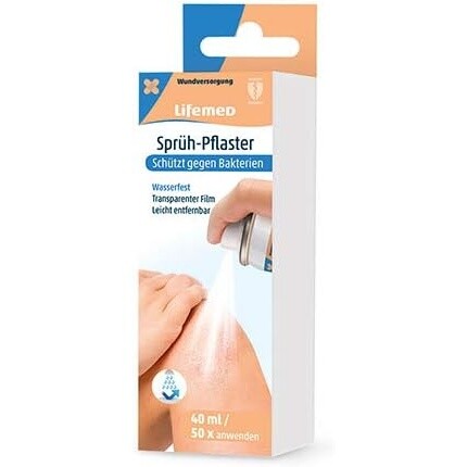 

Lifemed Spray Plaster 40 мл - защищает раны прозрачной пленкой