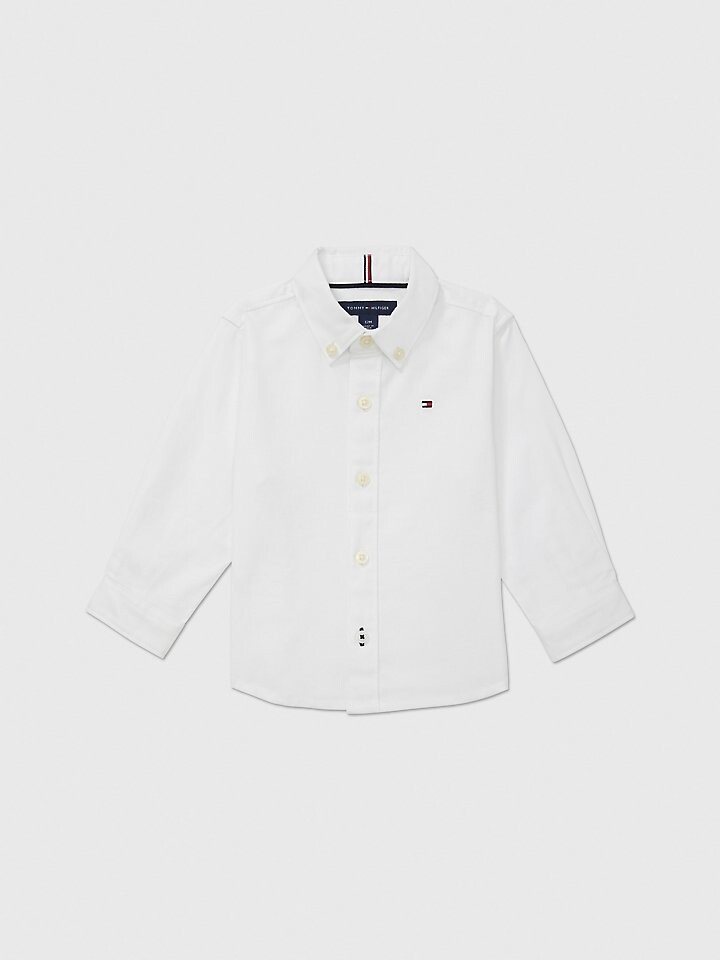 

Эластичная оксфордская рубашка для малышей Tommy Hilfiger