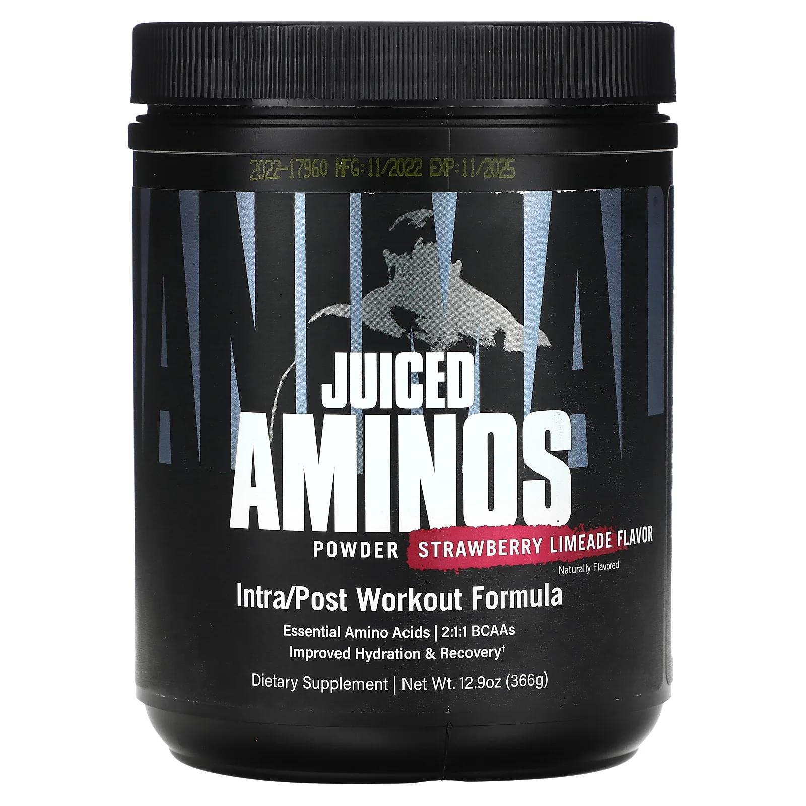 Universal Nutrition Animal Juiced Aminos усовершенствованные аминокислоты с разветвленной цепью клубника-лайм 358 г