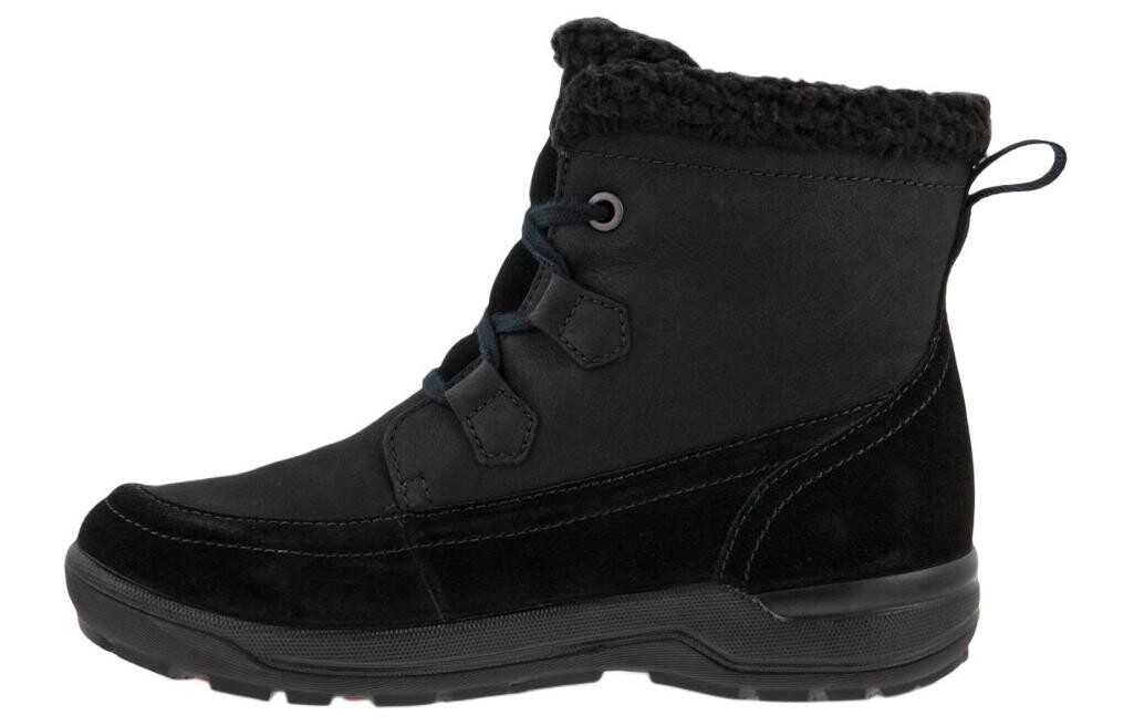 

Зимние ботинки женские черные Ecco