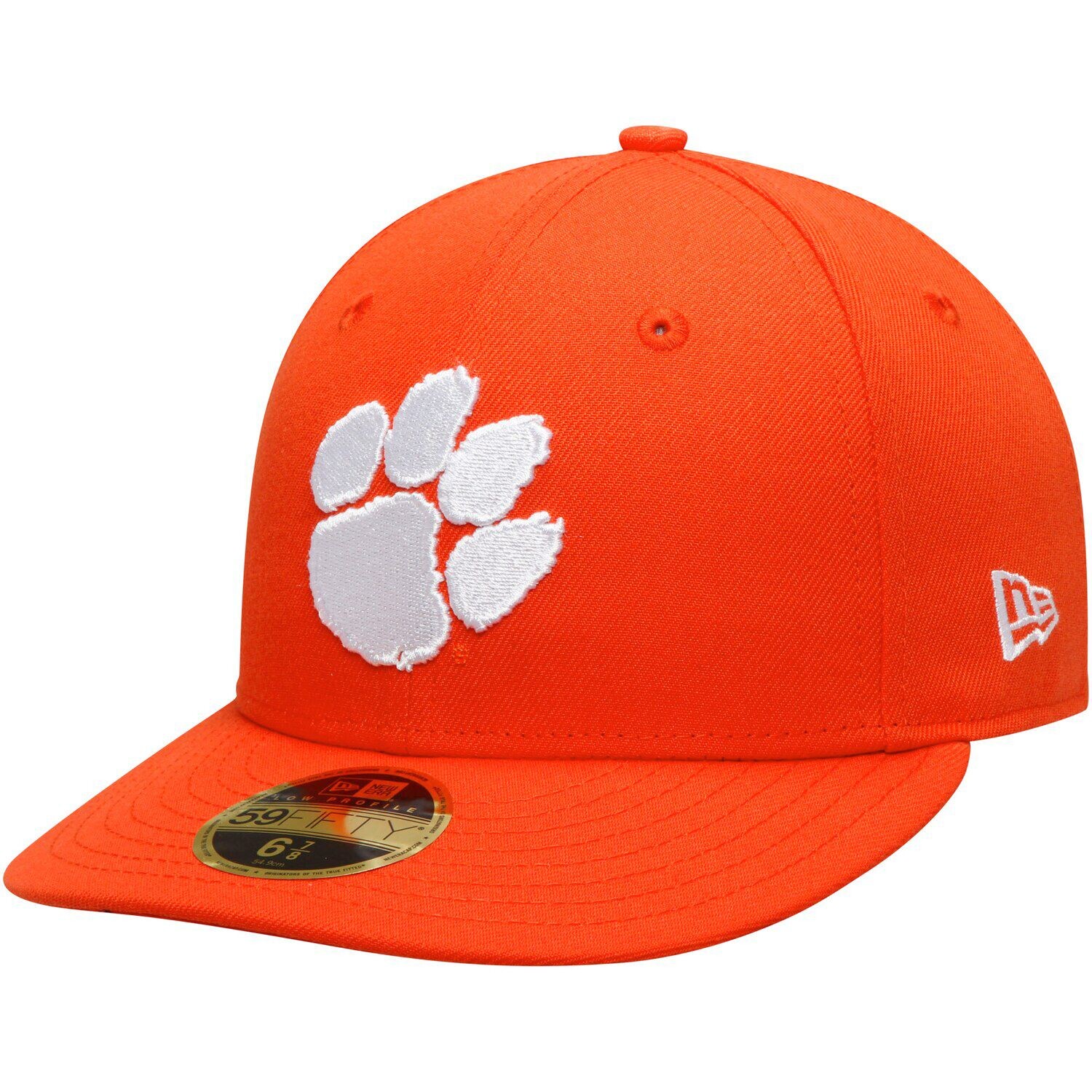 

Мужская облегающая шляпа New Era Orange Clemson Tigers Basic Low Profile 59FIFTY