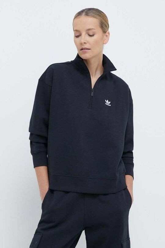 

Толстовка Essentials на молнии до половины adidas Originals, черный