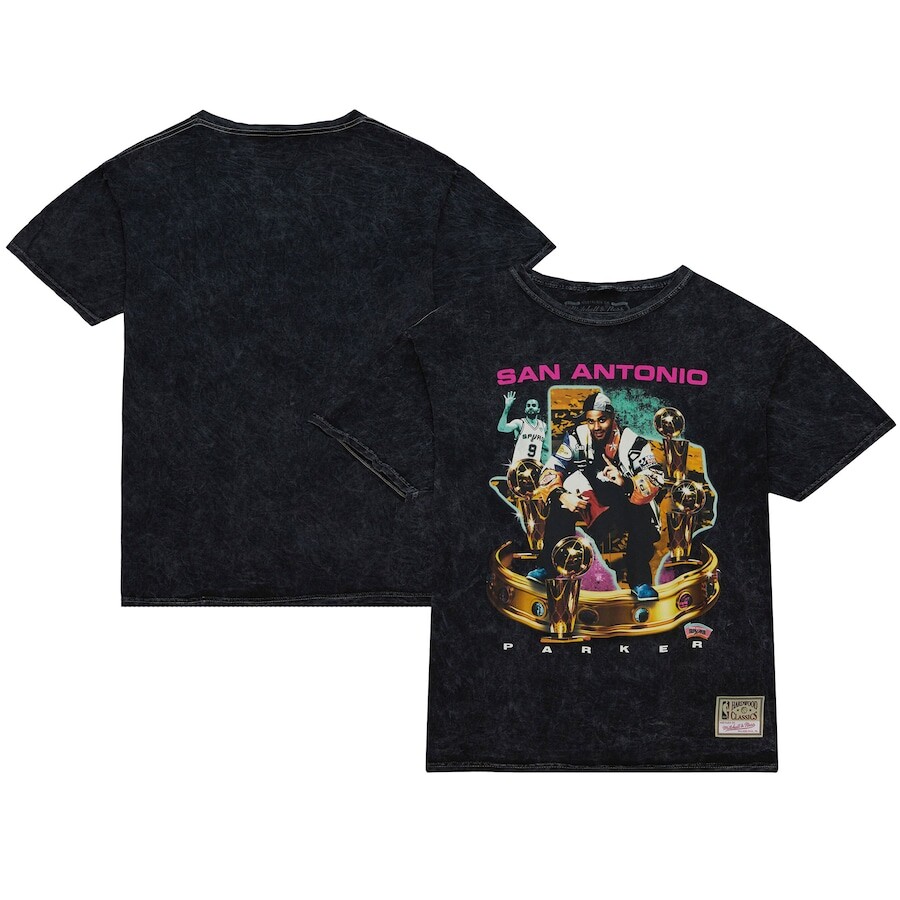 

Футболка с коротким рукавом Mitchell & Ness San Antonio Spurs, черный