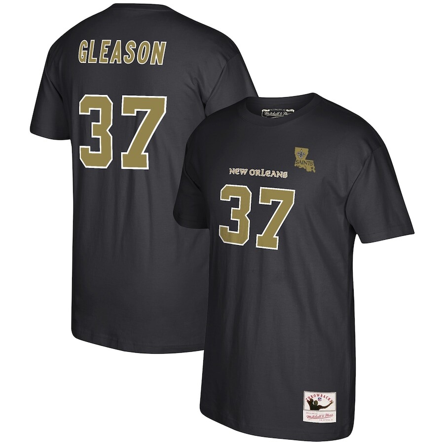 

Футболка с именем и номером Mitchell & Ness New Orleans Saints, черный