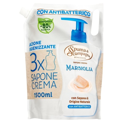 цена Жидкое мыло Ecoricarica Марсель 1,5л, Spuma Di Sciampagna