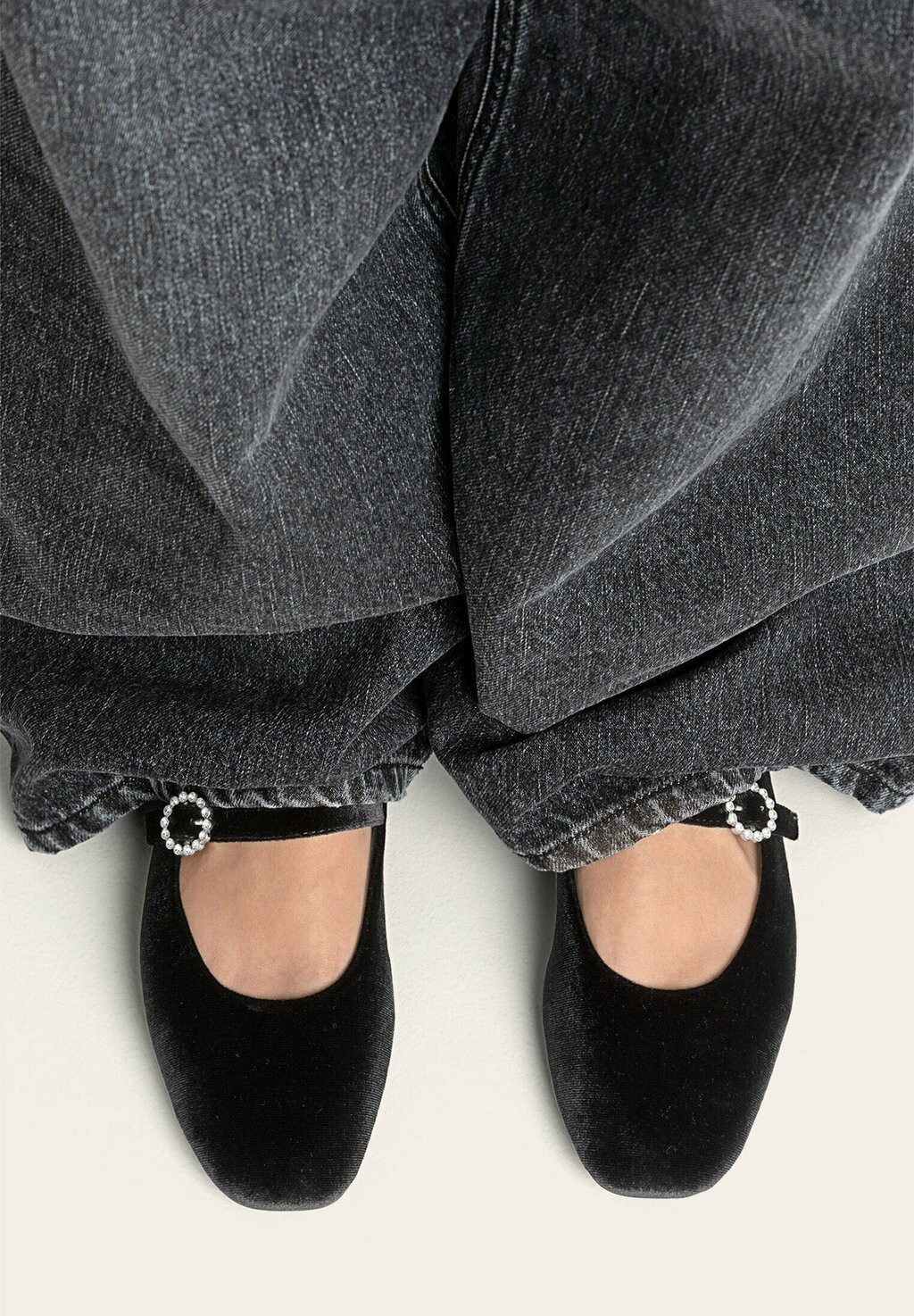 

Балетки Flats Stradivarius, черный