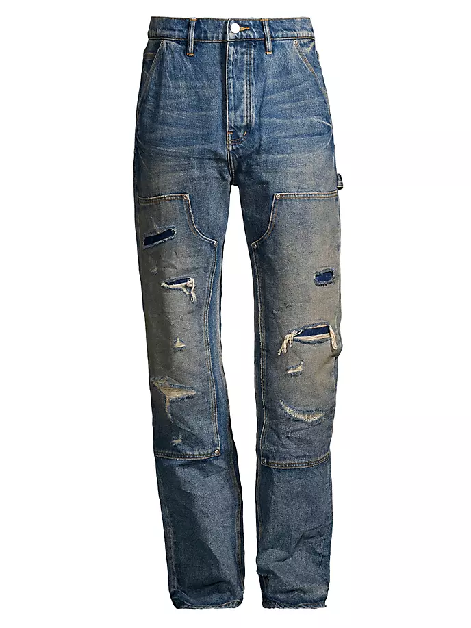 

Свободные джинсы Carpenter прямого кроя Purple Brand, цвет mid indigo