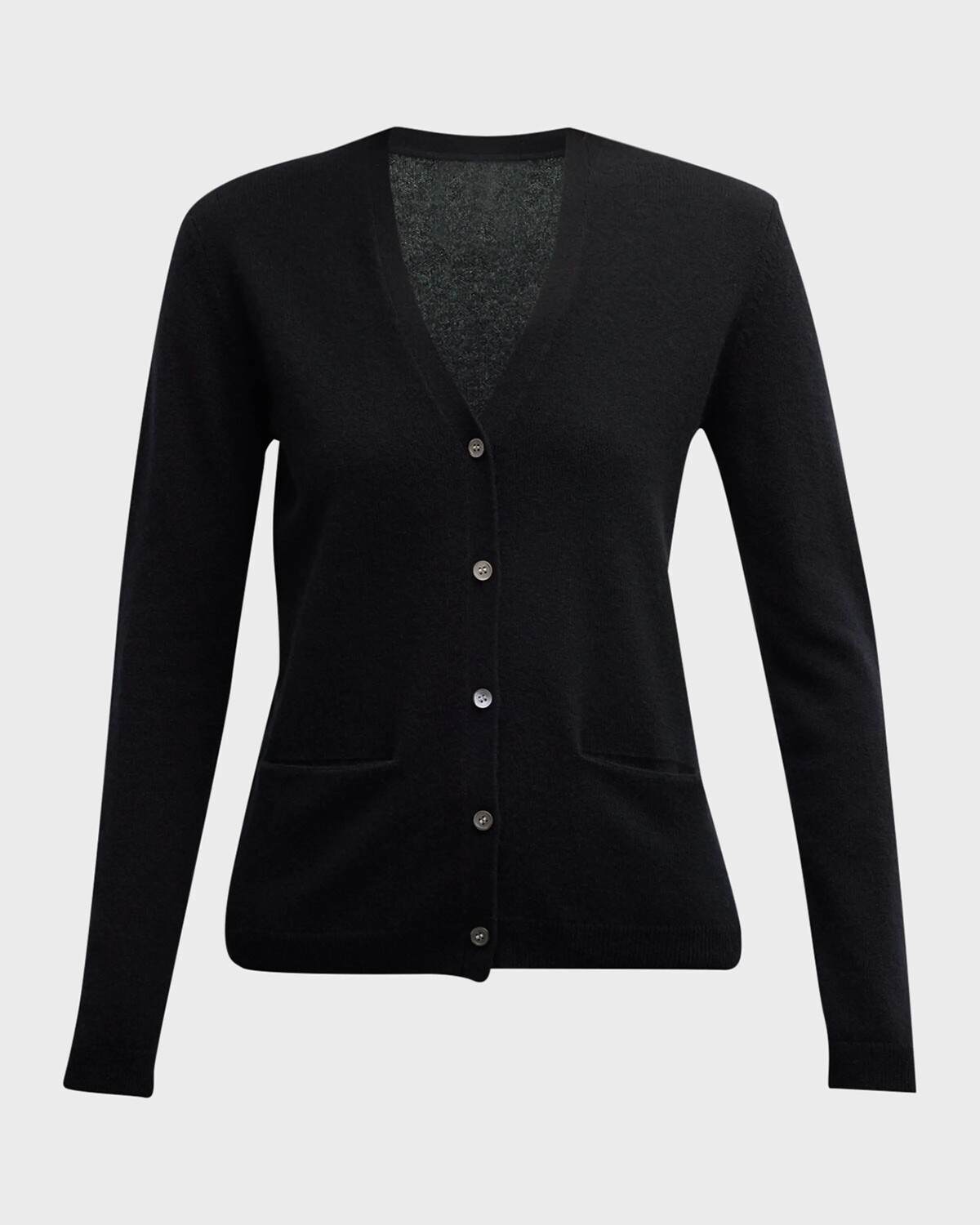

Базовый кашемировый кардиган на пуговицах спереди Neiman Marcus Cashmere Collection, цвет Cafe