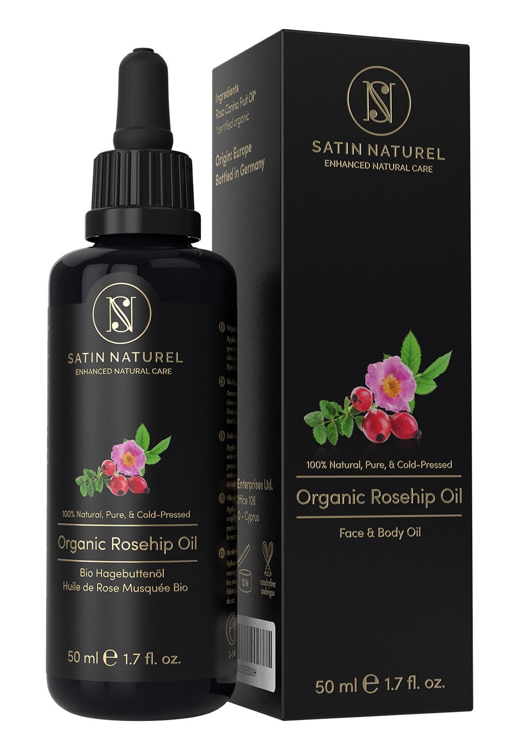 

Масло для тела HAUTPFLEGE HAGEBUTTENÖL Satin Naturel, цвет rot