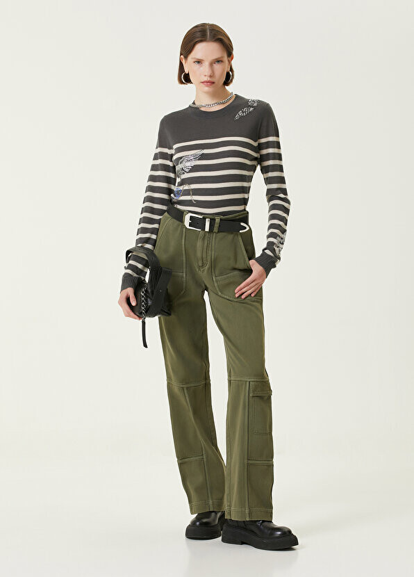 

Темные брюки цвета хаки Zadig&Voltaire
