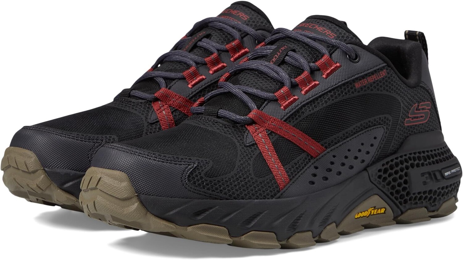 

Кроссовки 3-D Max Protect SKECHERS, цвет Black/Red