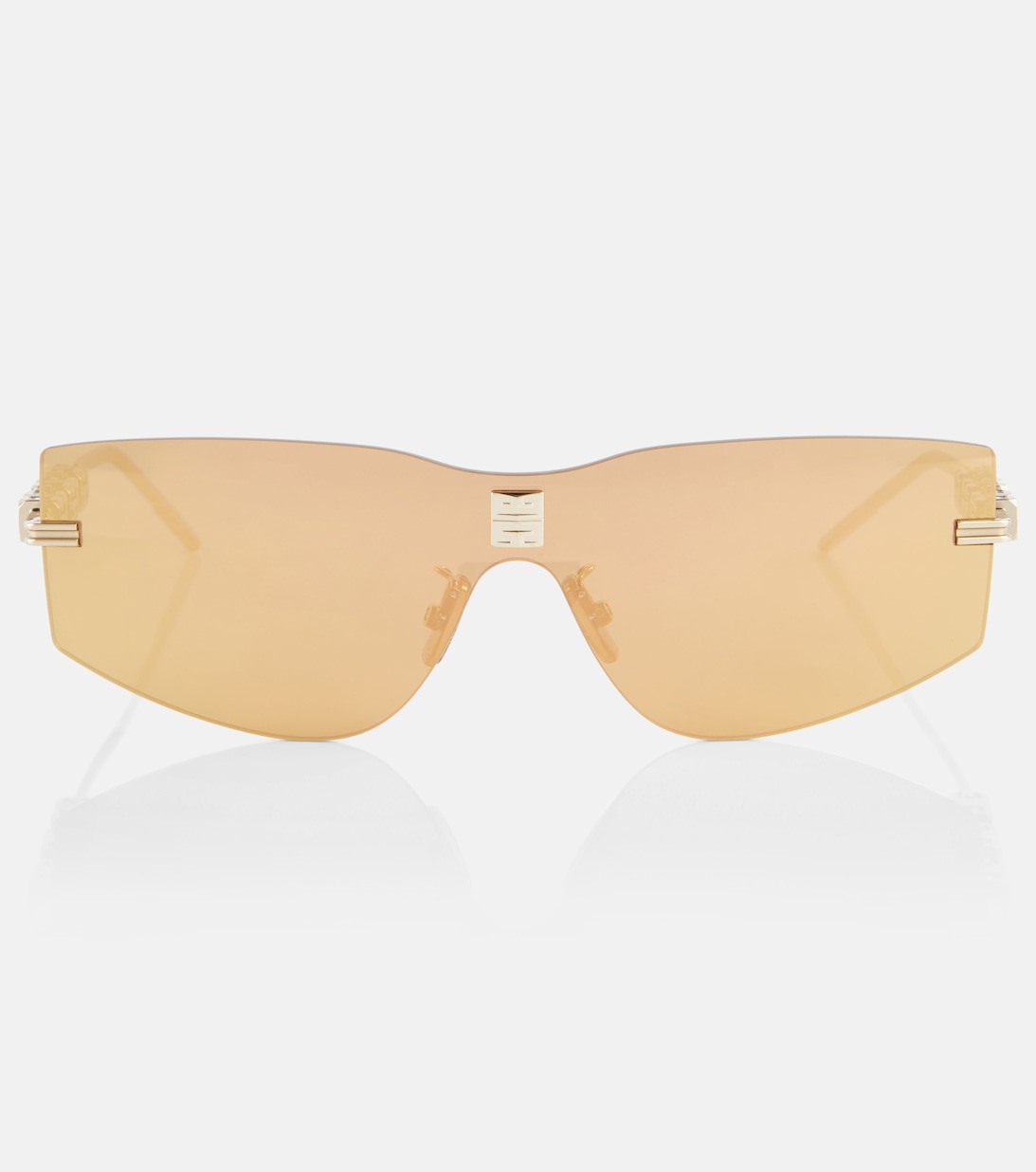 Солнцезащитные очки в прямоугольной оправе 4Gem Givenchy, золотой солнцезащитные очки givenchy коричневый золотой