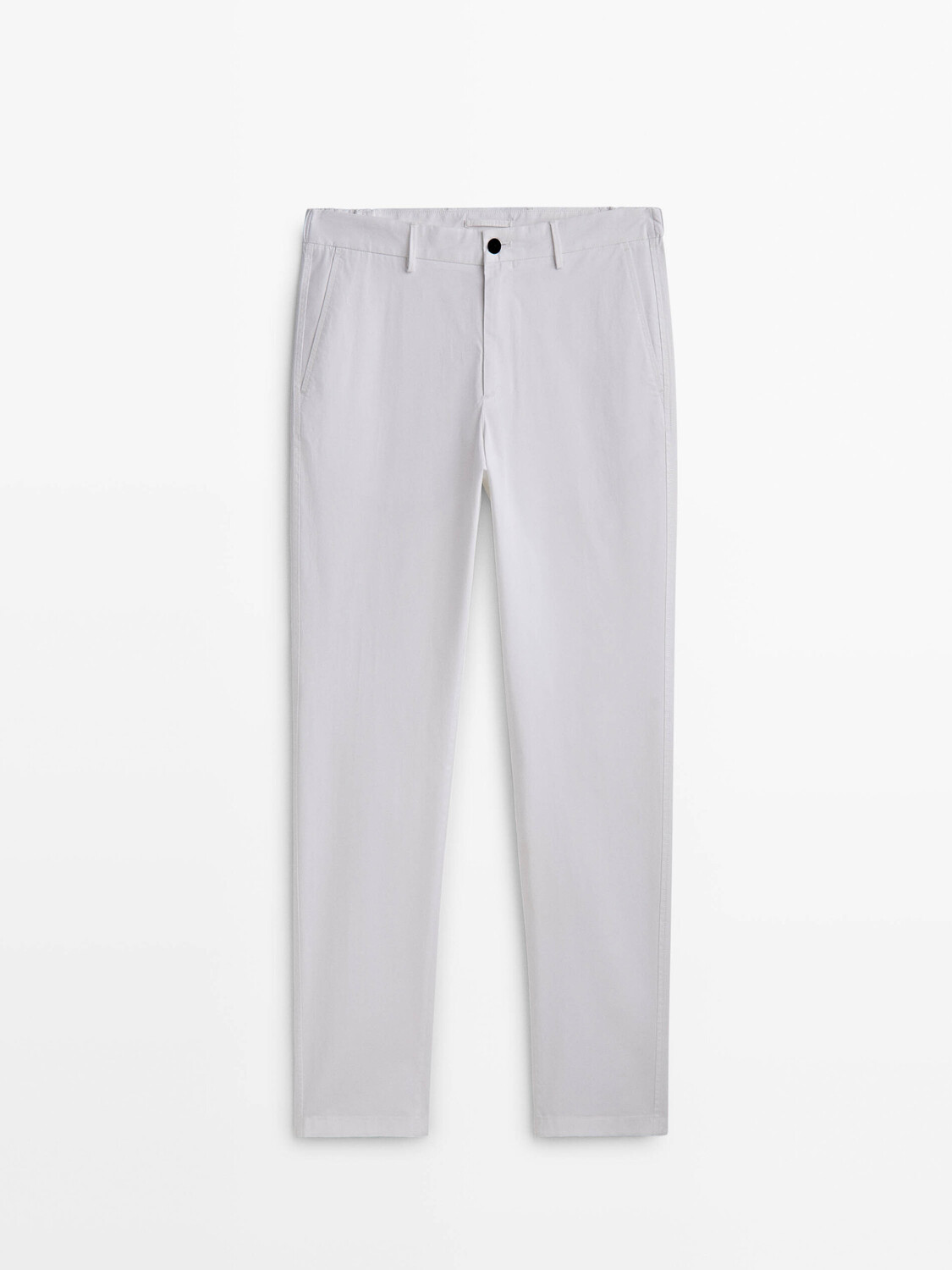 

Чиносы из поплин Massimo Dutti, белый