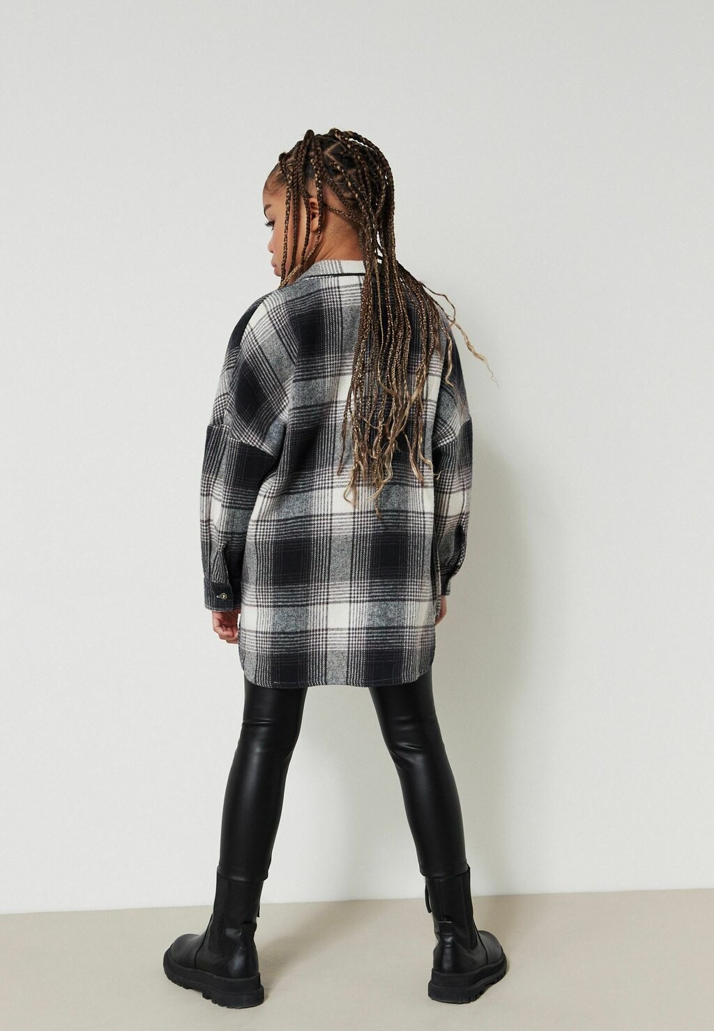 Рубашка Oversized Next, цвет black white рубашка oversized next цвет pink black check