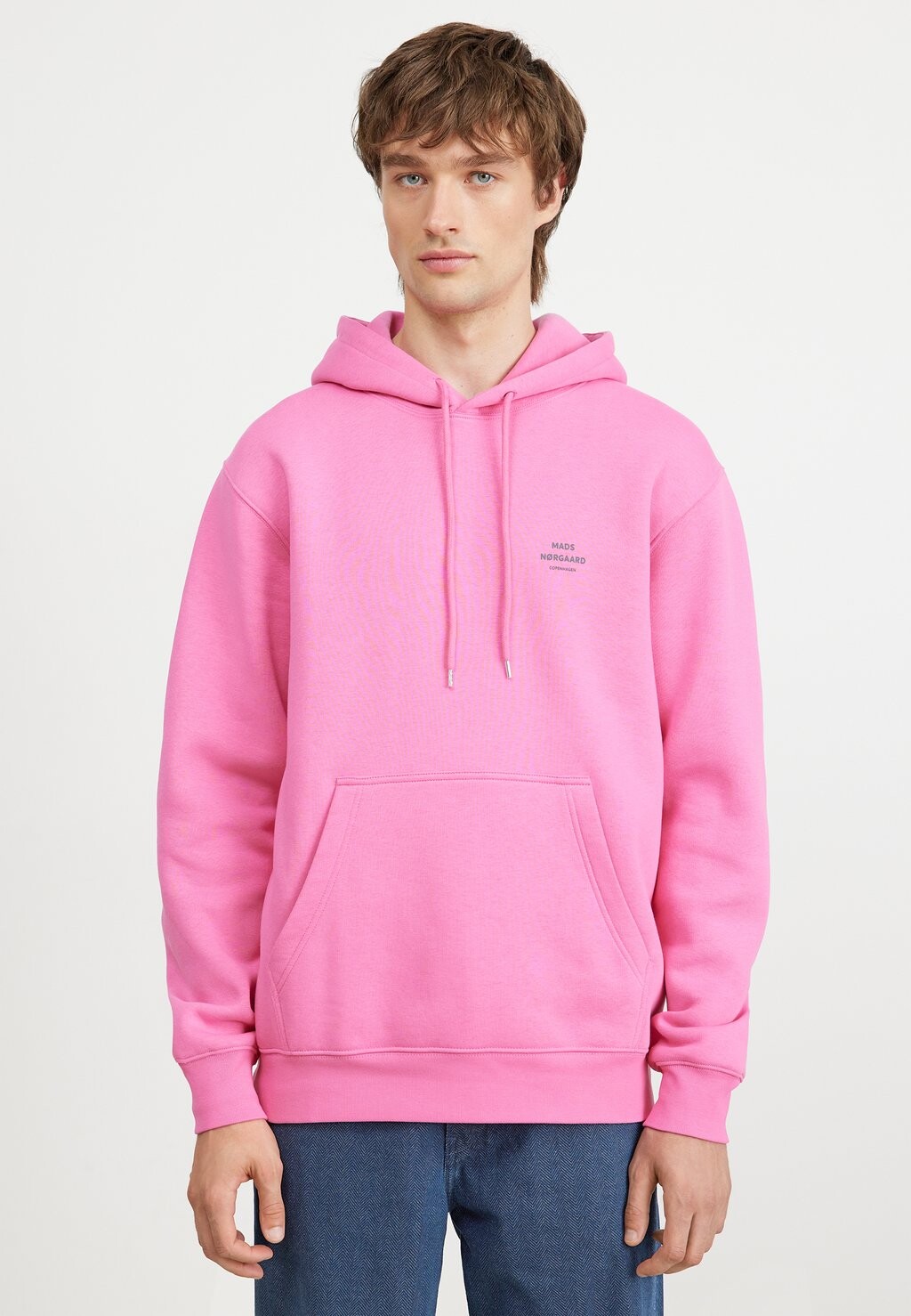 Толстовка STANDARD HOODIE LOGO Mads Nørgaard, яркий розовый