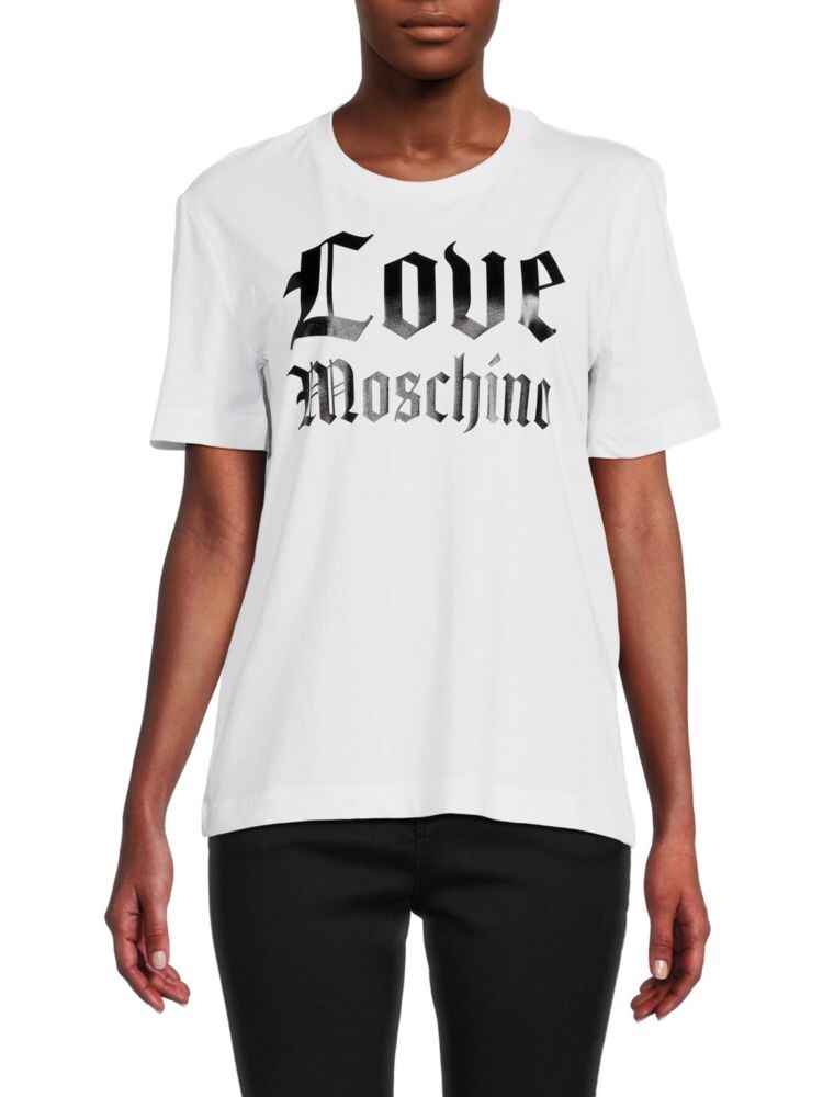

Футболка с логотипом Love Moschino, цвет Optical White