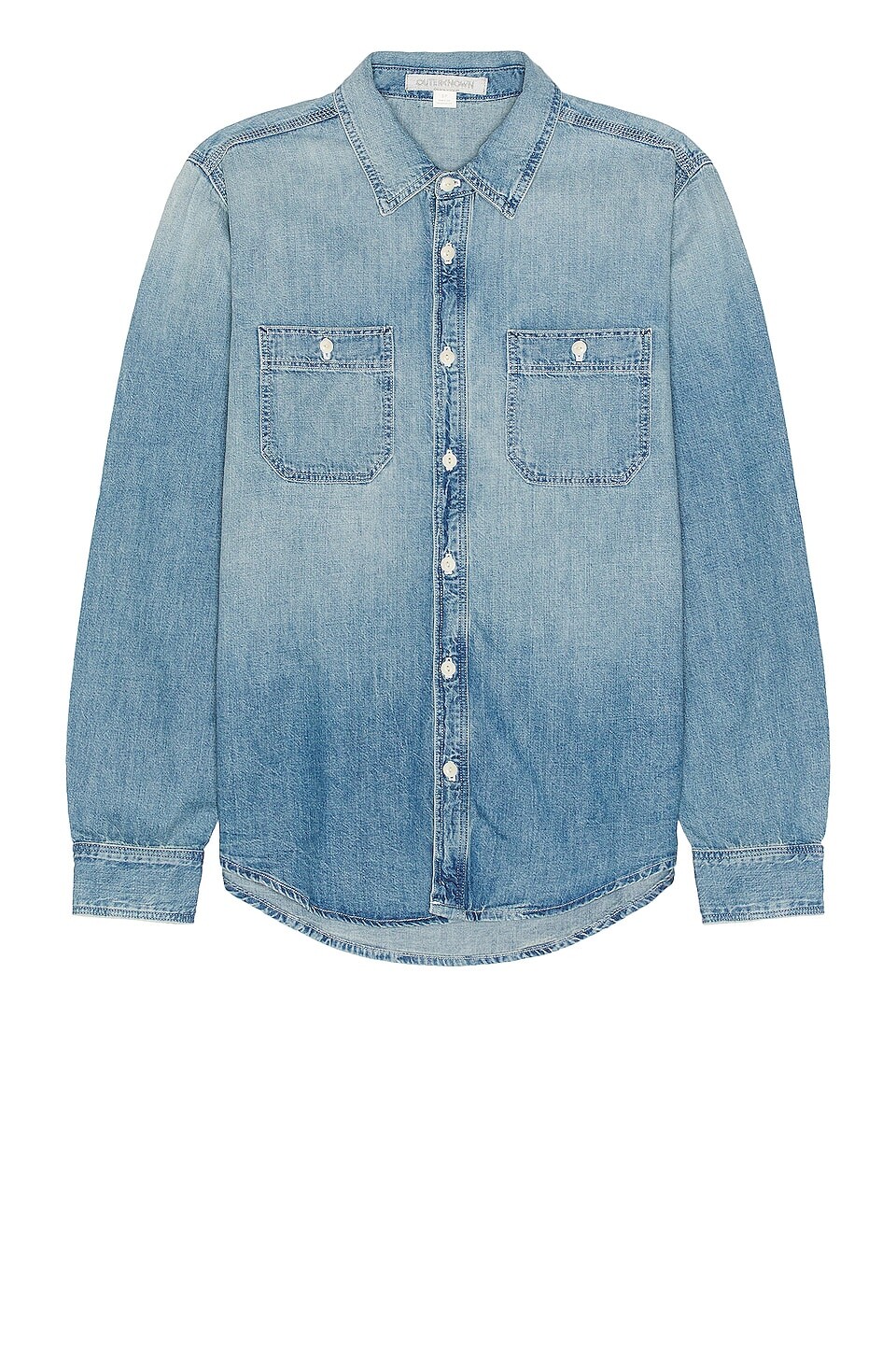 

Рубашка OUTERKNOWN Asbury Denim Button Down Work, цвет Harbor Lightwash
