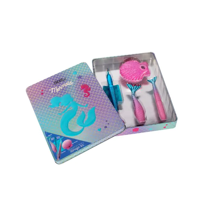 Набор косметики Kit de Maquillaje Mermaid Create It!, Set 3 productos 10 шт детские водостойкие наклейки тату русалка