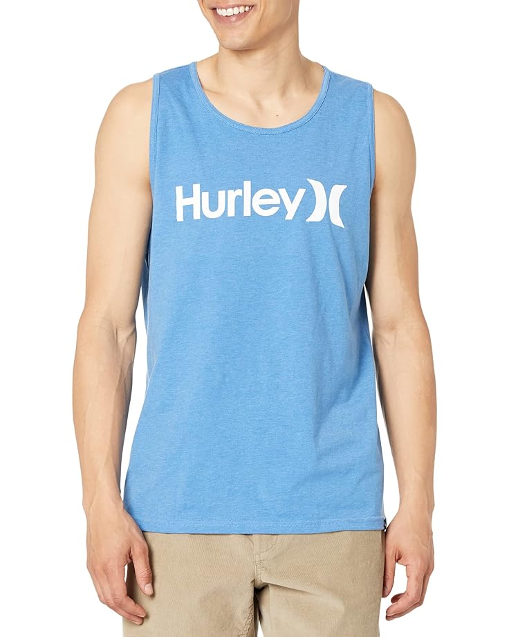 футболка hurley fastlane usa цвет sea view Майка Hurley One & Only Solid Tank, цвет Sea View