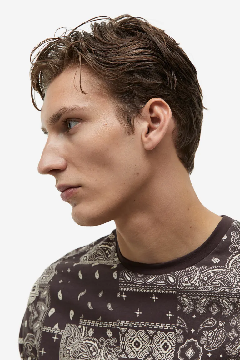 

Футболка regular fit и пижама с коротким низом H&M, коричневый