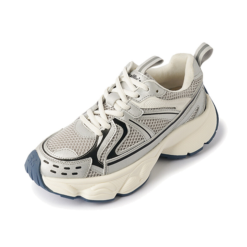 

Кроссовки женские толстые низкие Miami, цвет Silver Gray