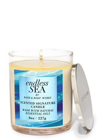 

Фирменная свеча с одним фитилем Endless Sea, 8 oz / 227 g, Bath and Body Works