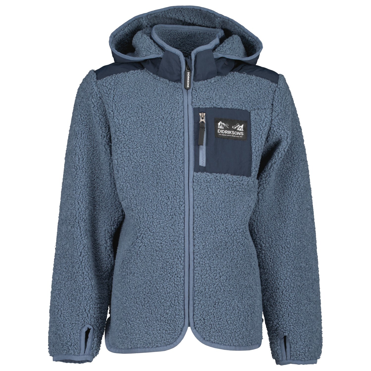 

Флисовая жилетка Didriksons Kid's Exa Full Zip, цвет True Blue