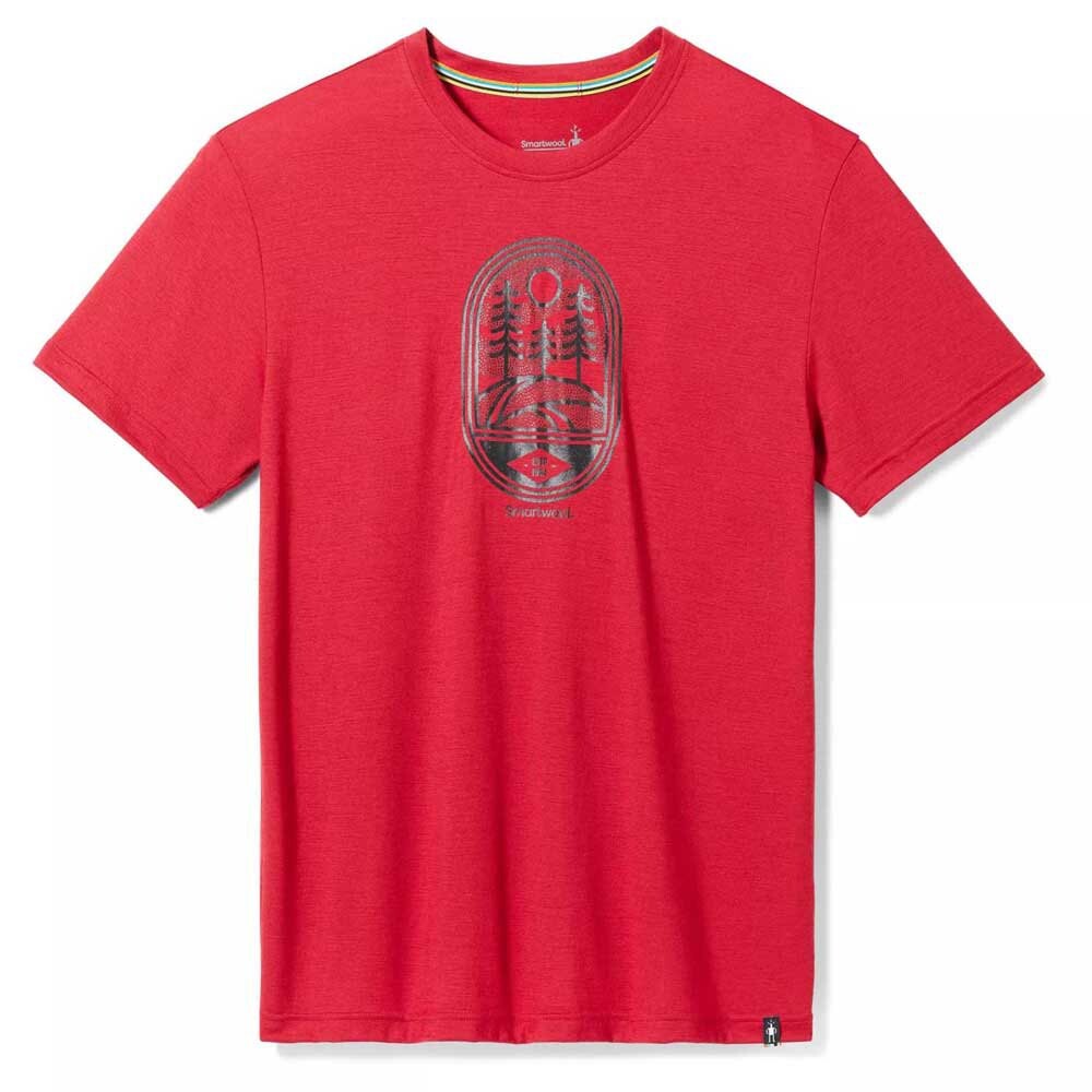 

Футболка Smartwool Mountain Trail Graphic Slim Fit, красный