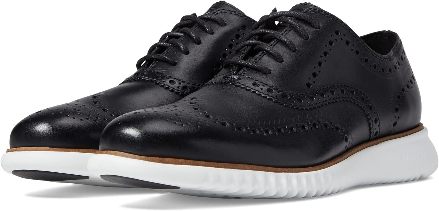 

Оксфорды 2.Zerogrand Wing Oxford Cole Haan, цвет Black Leather/Optic White