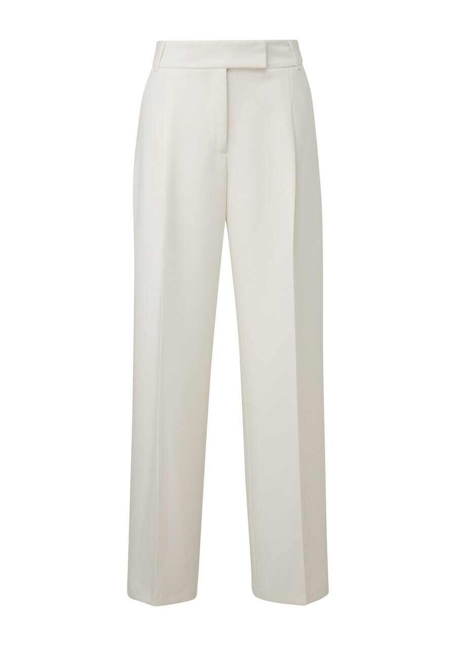 

Брюки s.Oliver BLACK LABEL Wide leg Pleat-Front Pants, белый