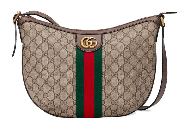 

Сумка Gucci Ophidia GG маленькая через плечо, бежевый/коричневый