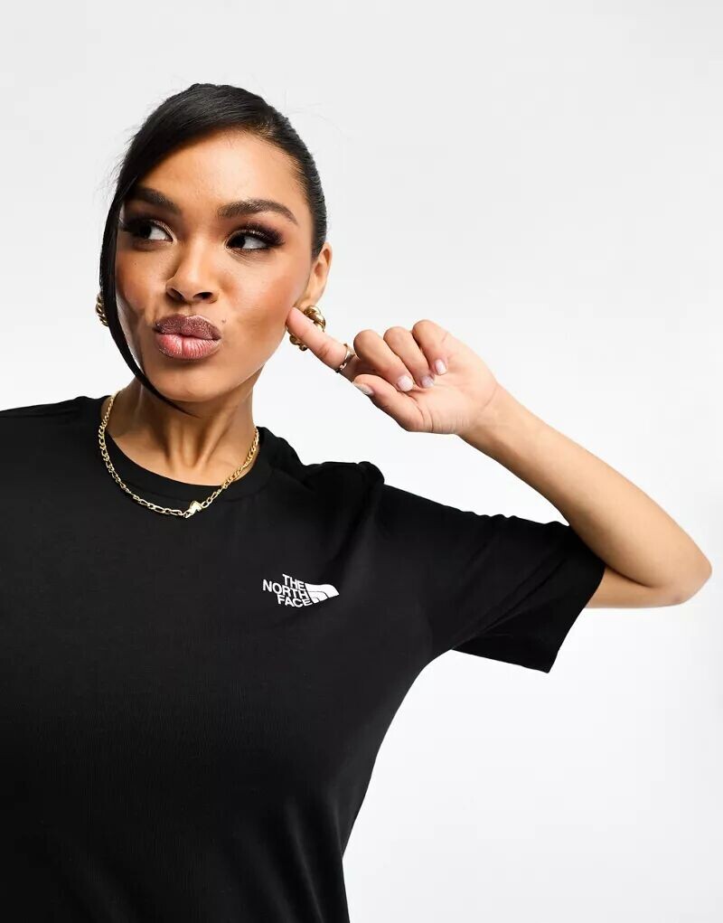 

Черная свободная футболка The North Face Simple Dome