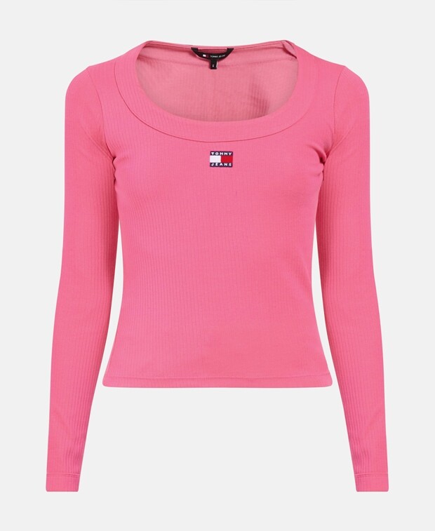 

Топ с длинными рукавами Tommy Hilfiger, розовый