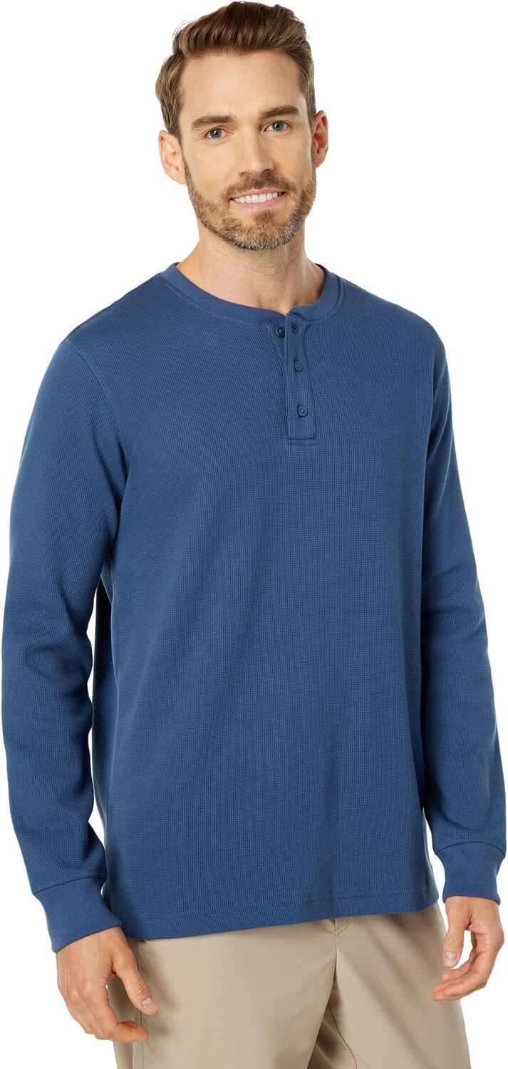 

Вафельная футболка с длинным рукавом The North Face, цвет Shady Blue