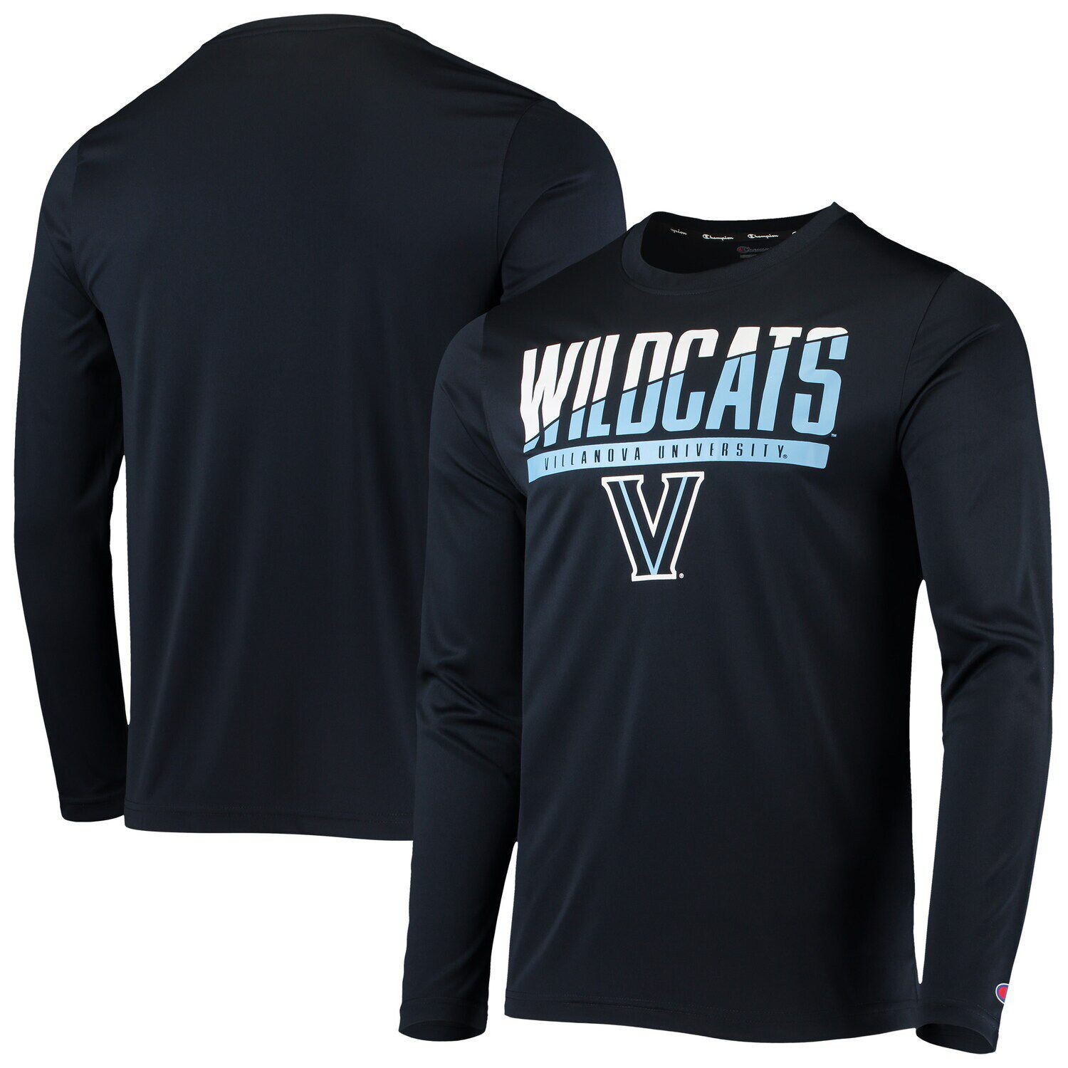 

Мужская темно-синяя футболка с длинными рукавами и надписью Villanova Wildcats Champion, Синий