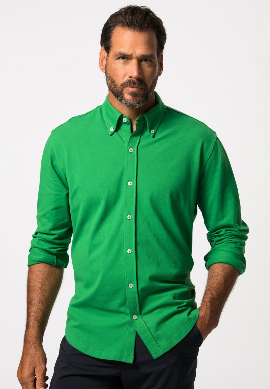 Рубашка FLEXNAMIC BUTTONDOWN-KRAGEN MODERN FIT JP1880, цвет palmgrün