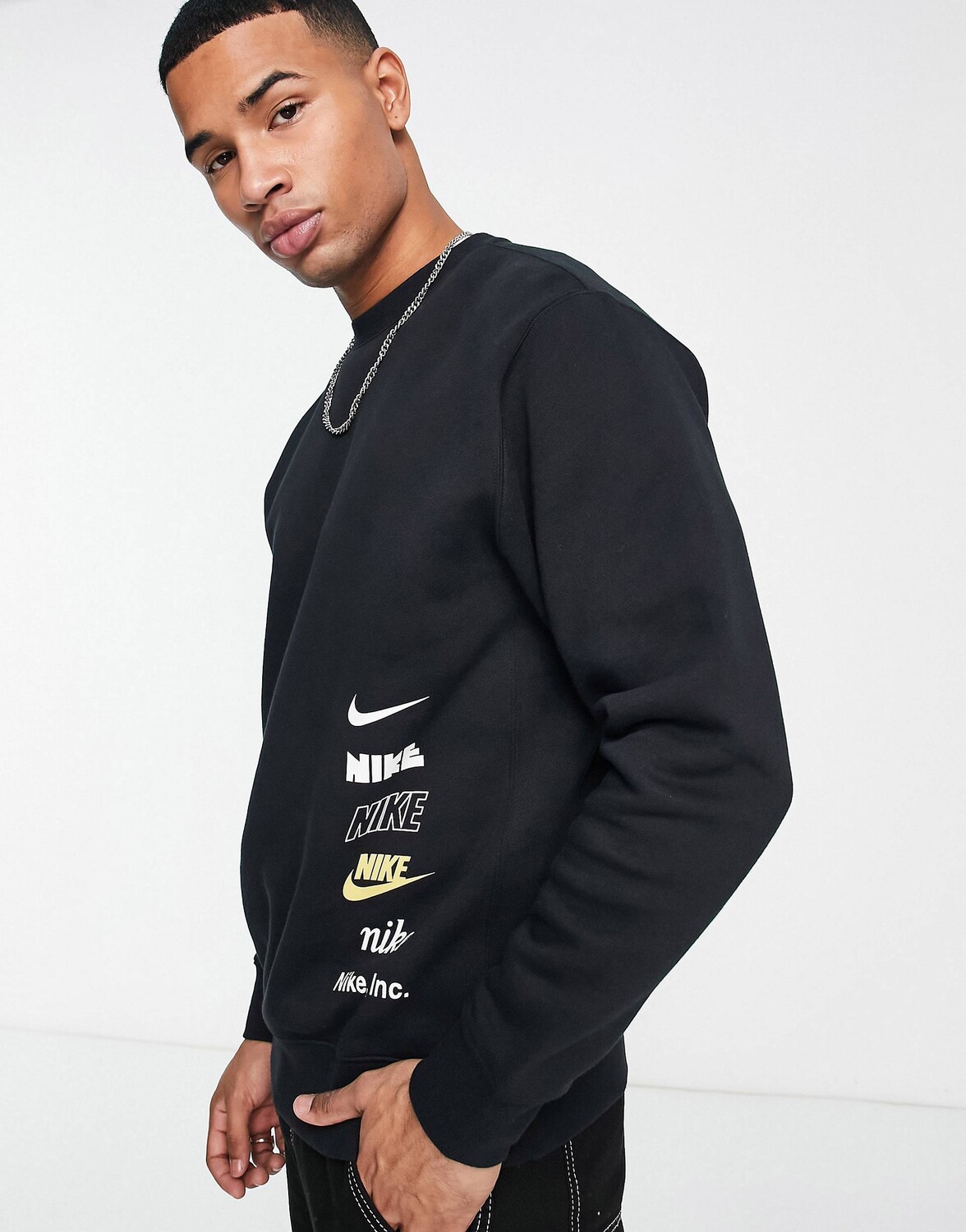 

Черная толстовка с логотипом Nike, Черный