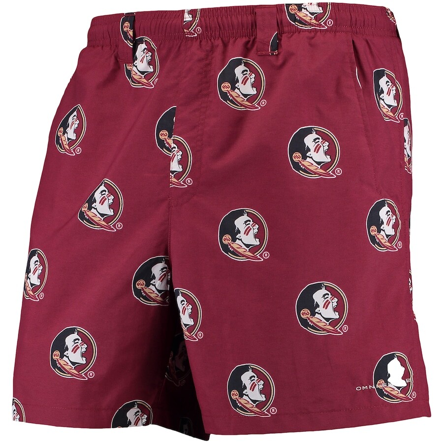

Шорты Columbia PFG Florida State Seminoles, гранатовый