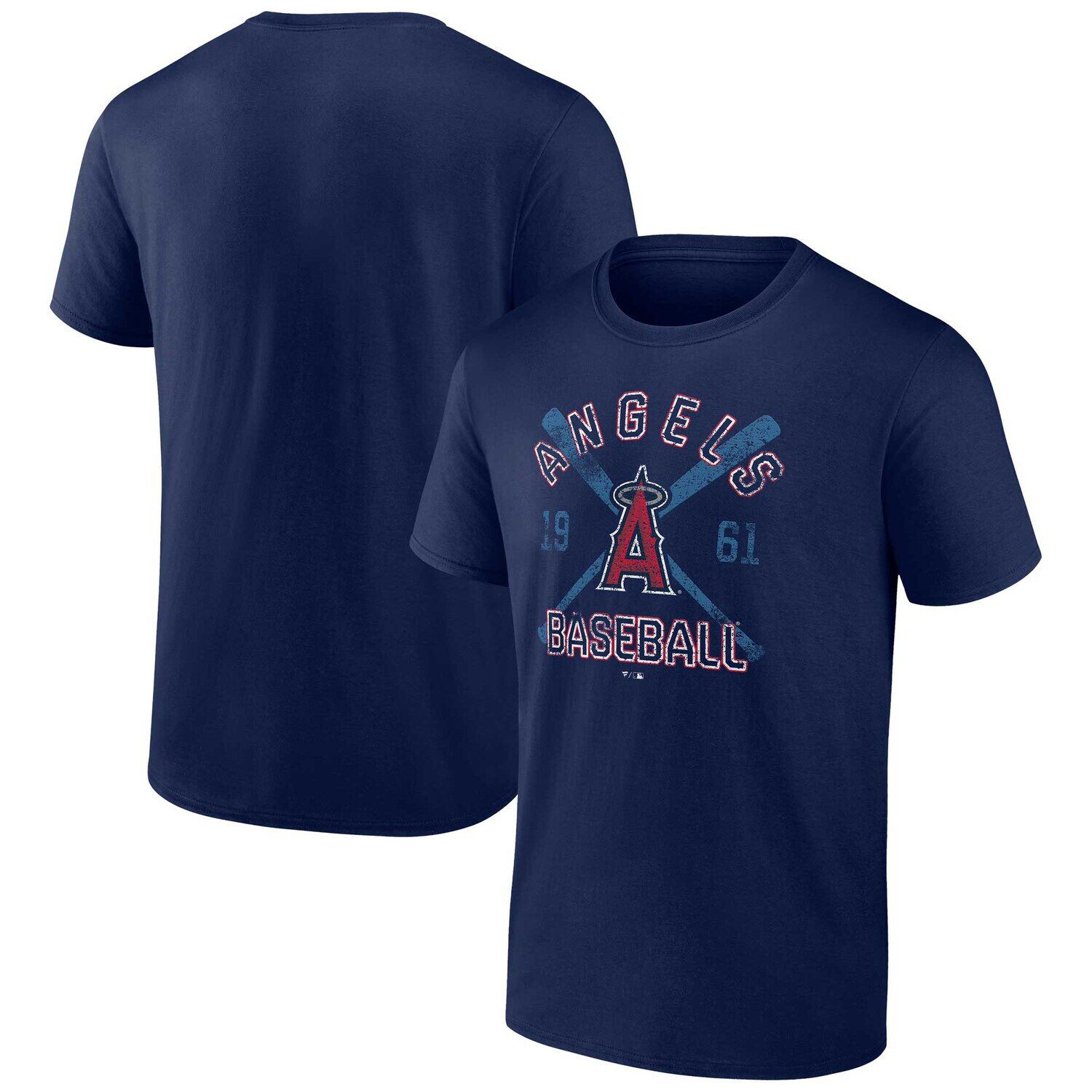 

Мужская темно-синяя футболка с логотипом Fanatics Los Angeles Angels Second Wind
