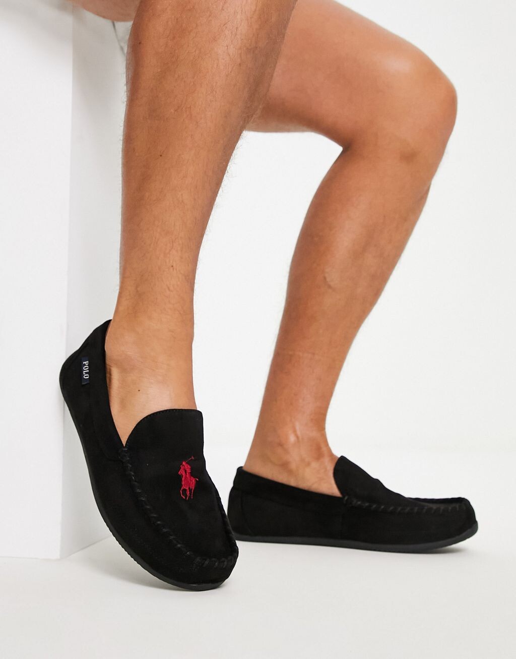 

Черные и красные мокасины Polo Ralph Lauren declan